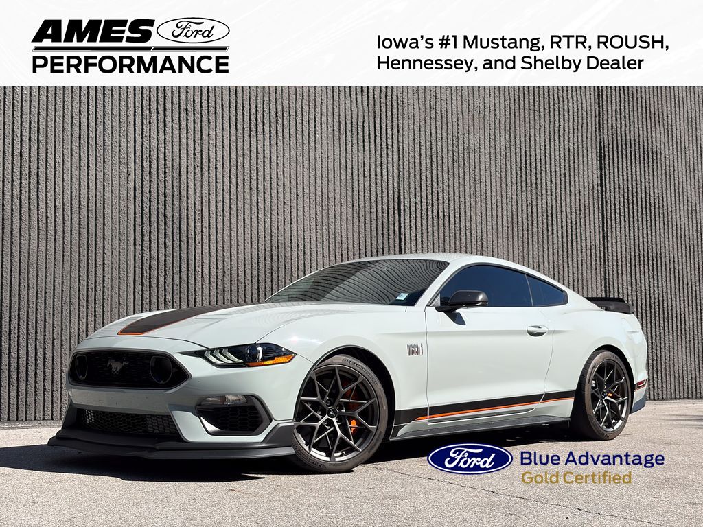 Gray 2022 Ford Mustang Coupe Rear-Wheel Drive 6-Speed Manual