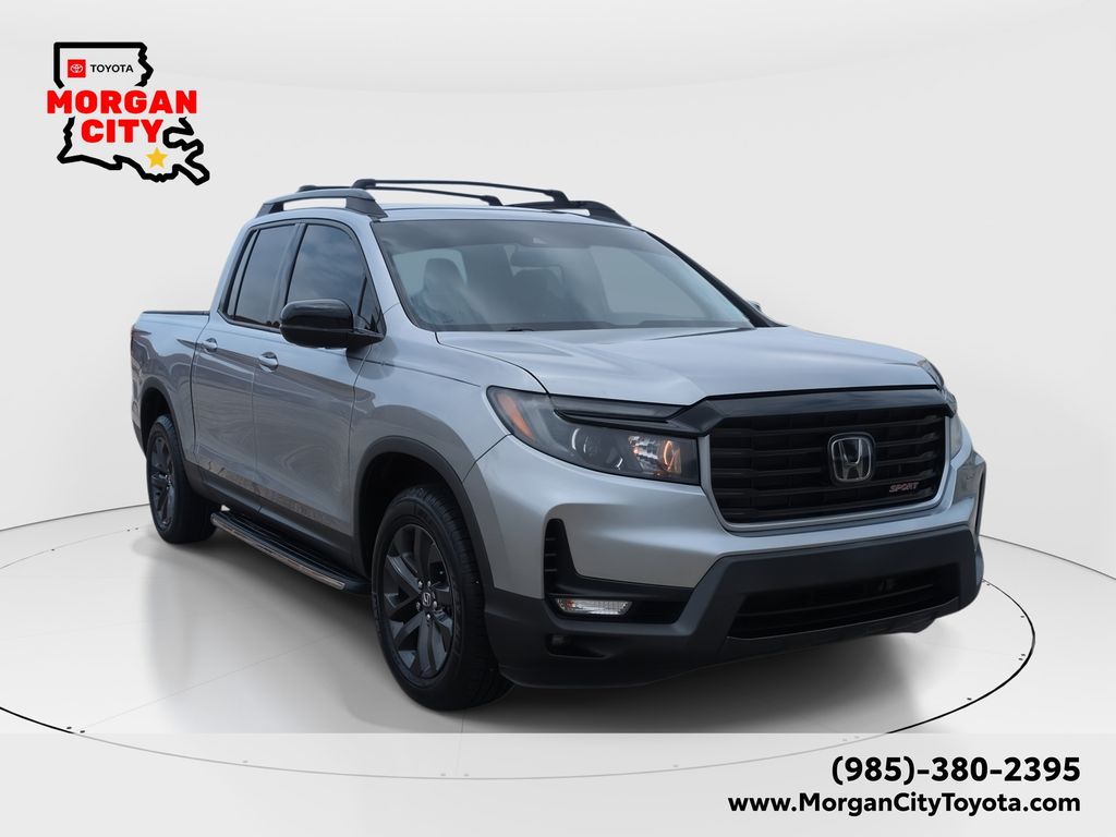 Silver Metallic 2023 Honda Ridgeline Sport AWD Pickup Truck All-Wheel Drive 9-Speed Automatic