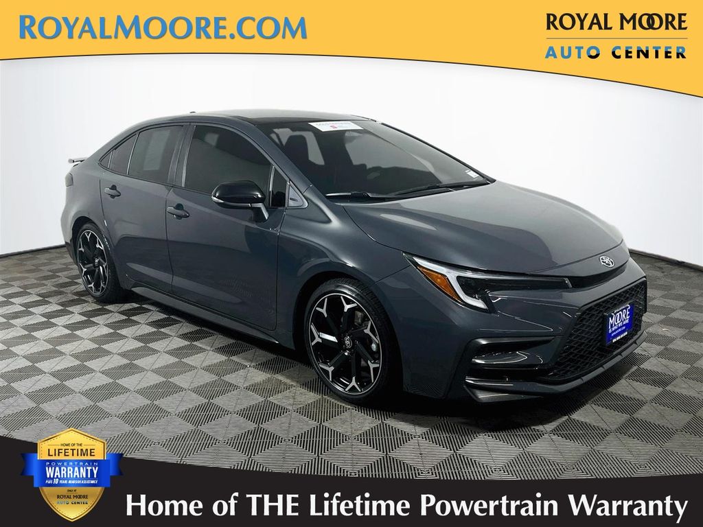 Underground/Midnight Black Metallic 2025 Toyota Corolla Sedan Front-Wheel Drive Continuously Variable Transmission