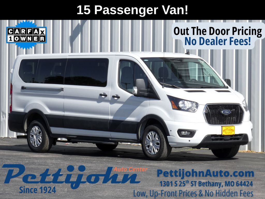 Oxford White 2025 Ford Transit Passenger 350 XLT Low Roof LB RWD Van Rear-Wheel Drive 
