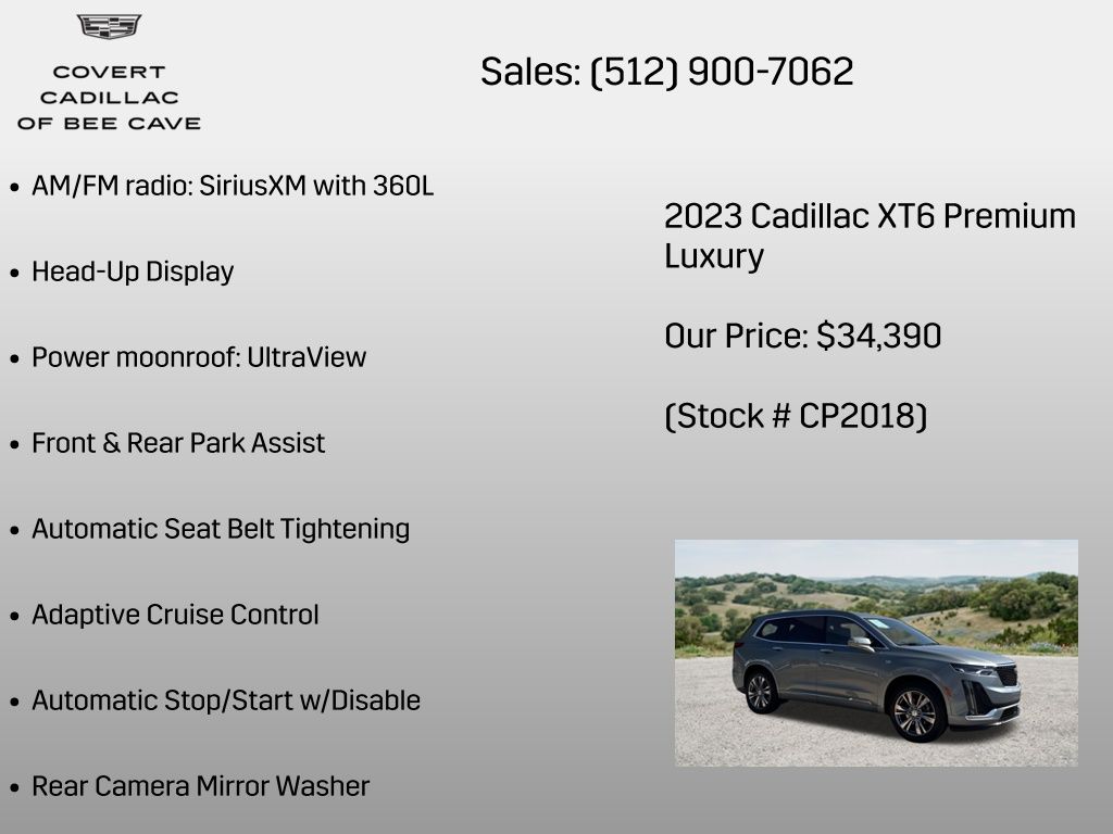 Used Car 2023 Cadillac Xt6  Premium Luxury For Sale Under $35,000 In Austin, Texas