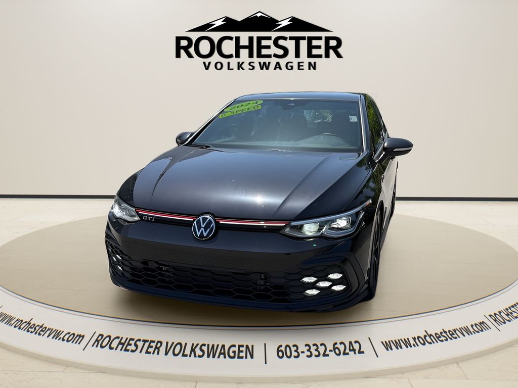 Black 2024 Volkswagen Golf GTI Hatchback Front-Wheel Drive 6-Speed Manual