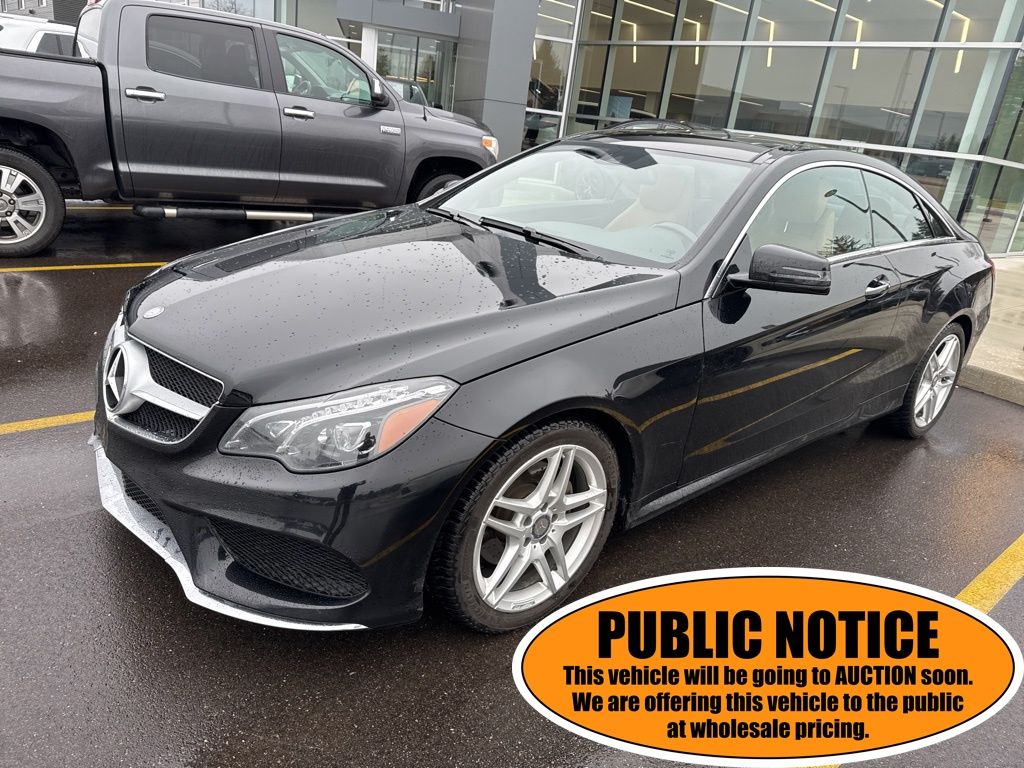 Black 2016 Mercedes-Benz E-Class E 400 Coupe 4MATIC Coupe All-Wheel Drive 7-Speed Automatic