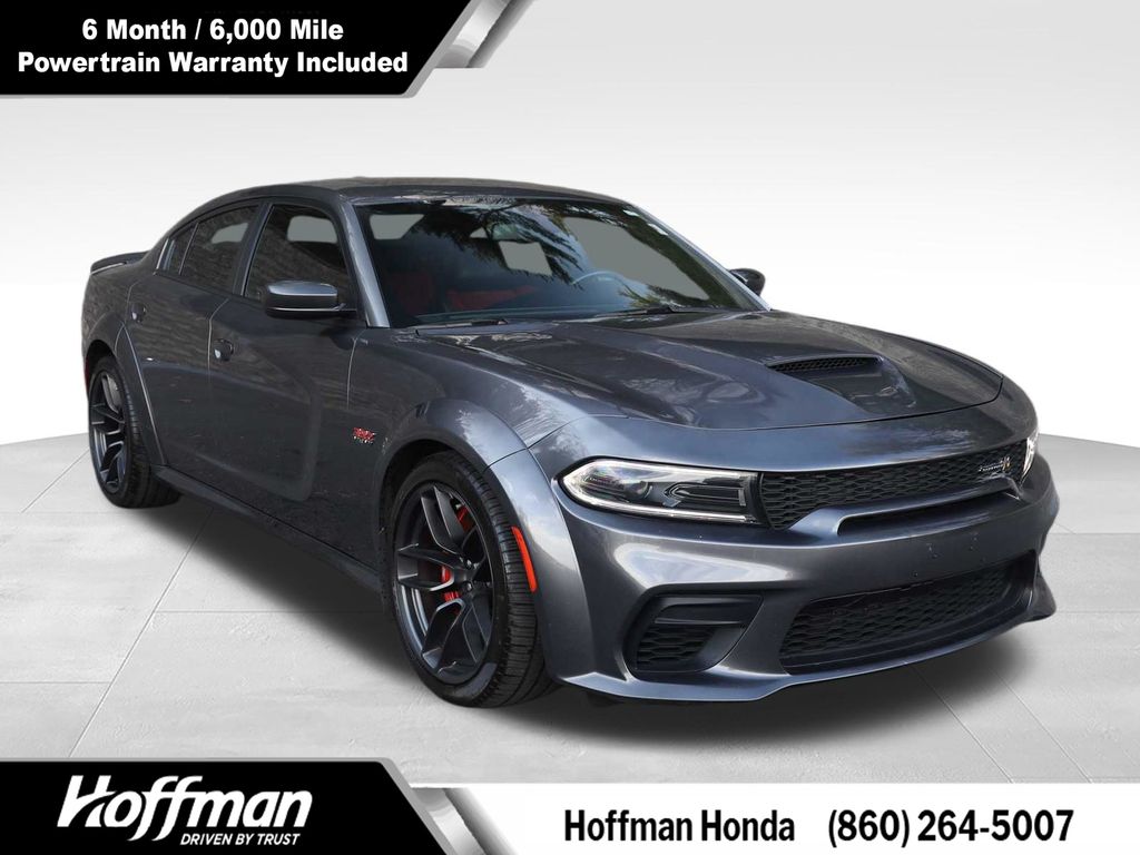 Gray (Granite Crystal Metallic Clearcoat) 2022 Dodge Charger Scat Pack Widebody RWD Sedan Rear-Wheel Drive 8-Speed Automatic