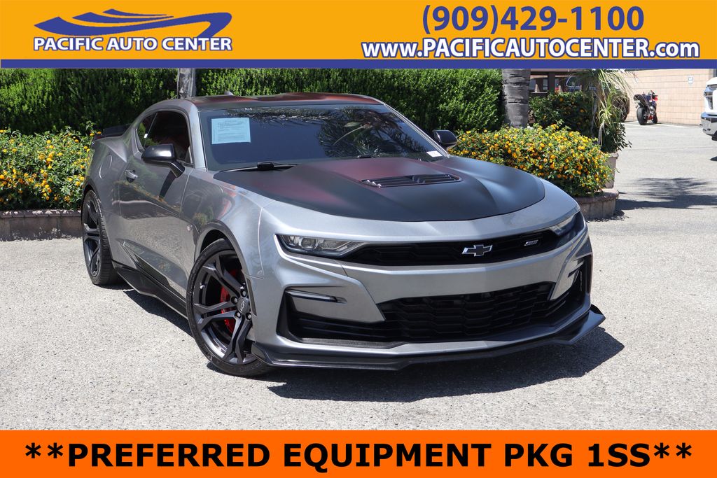 Gray (Satin Steel Metallic) 2021 Chevrolet Camaro Coupe Rear-Wheel Drive Automatic