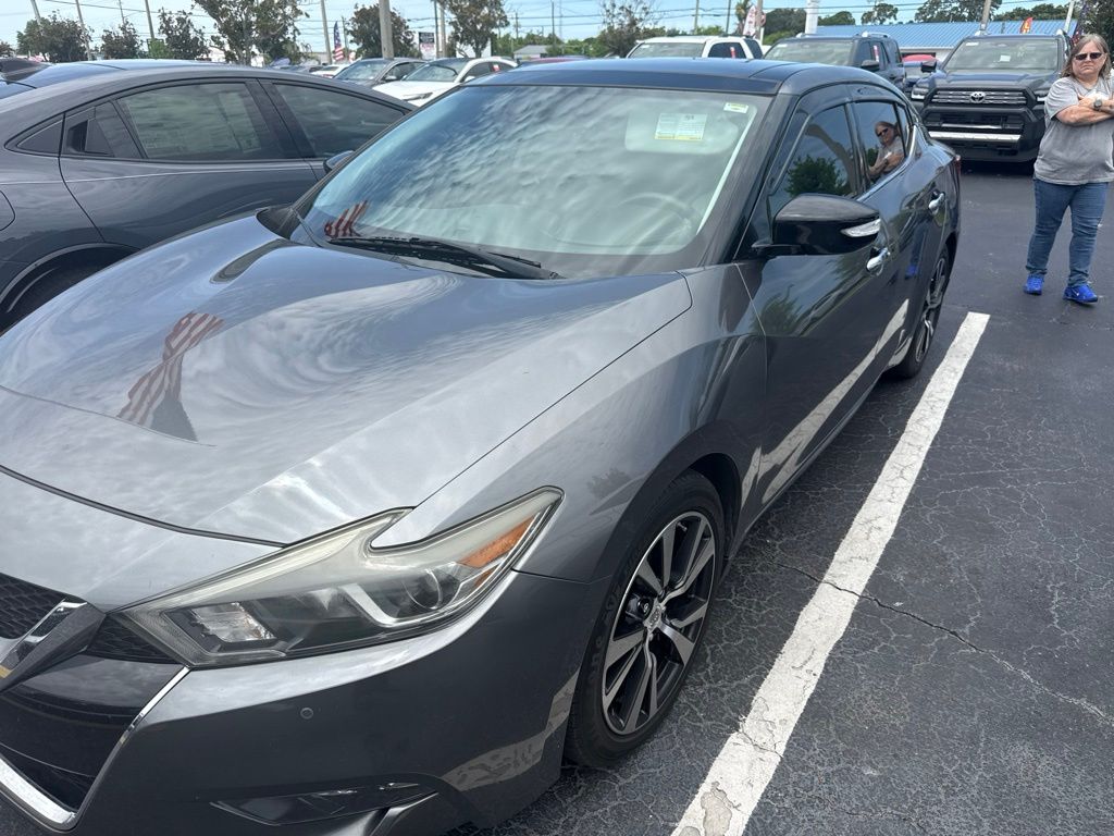 Gray (Gun Metallic) 2017 Nissan Maxima Sedan Front-Wheel Drive Continuously Variable Transmission