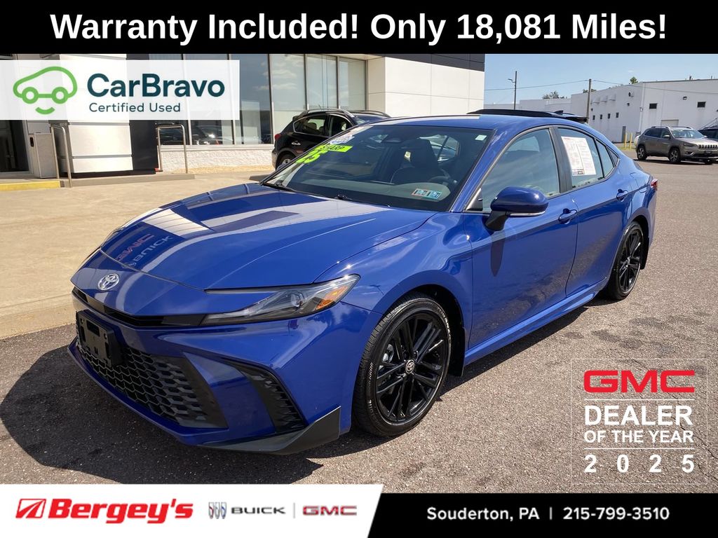 Blue 2025 Toyota Camry Sedan Front-Wheel Drive Continuously Variable Transmission