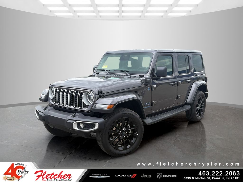 Gray (Granite Crystal Metallic Clearcoat) 2025 Jeep Wrangler 4xe Sahara 4WD SUV / Crossover Four-Wheel Drive 8-Speed Automatic