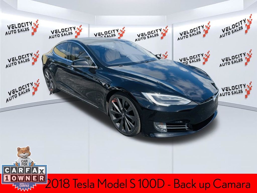 Black 2018 Tesla Model S 100D AWD Sedan All-Wheel Drive 1-Speed Automatic