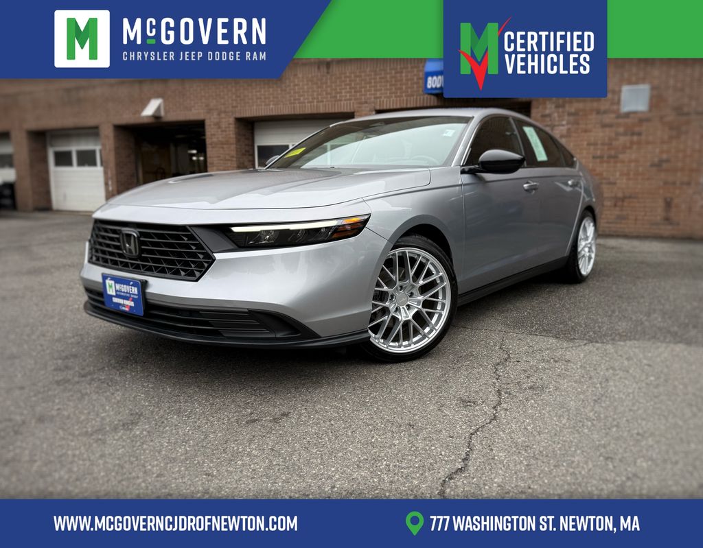 Silver 2024 Honda Accord Hybrid Sedan Front-Wheel Drive Continuously Variable Transmission