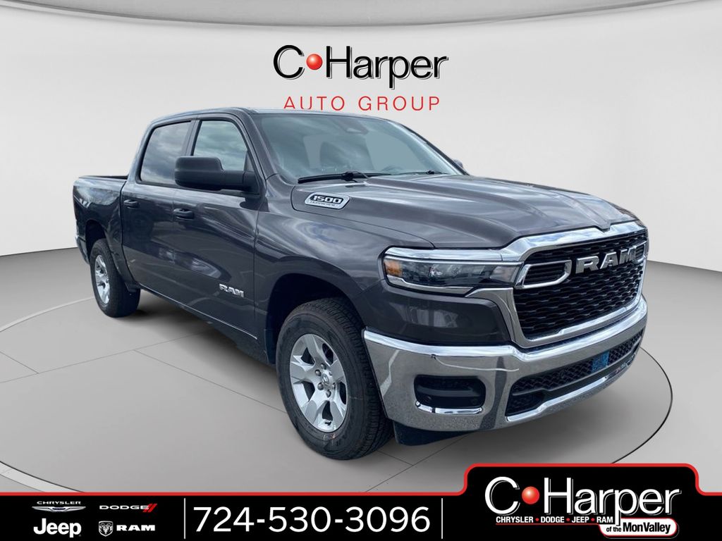 Gray (Granite Crystal Metallic Clearcoat) 2026 RAM 1500 Pickup Truck Four-Wheel Drive 8-Speed Automatic