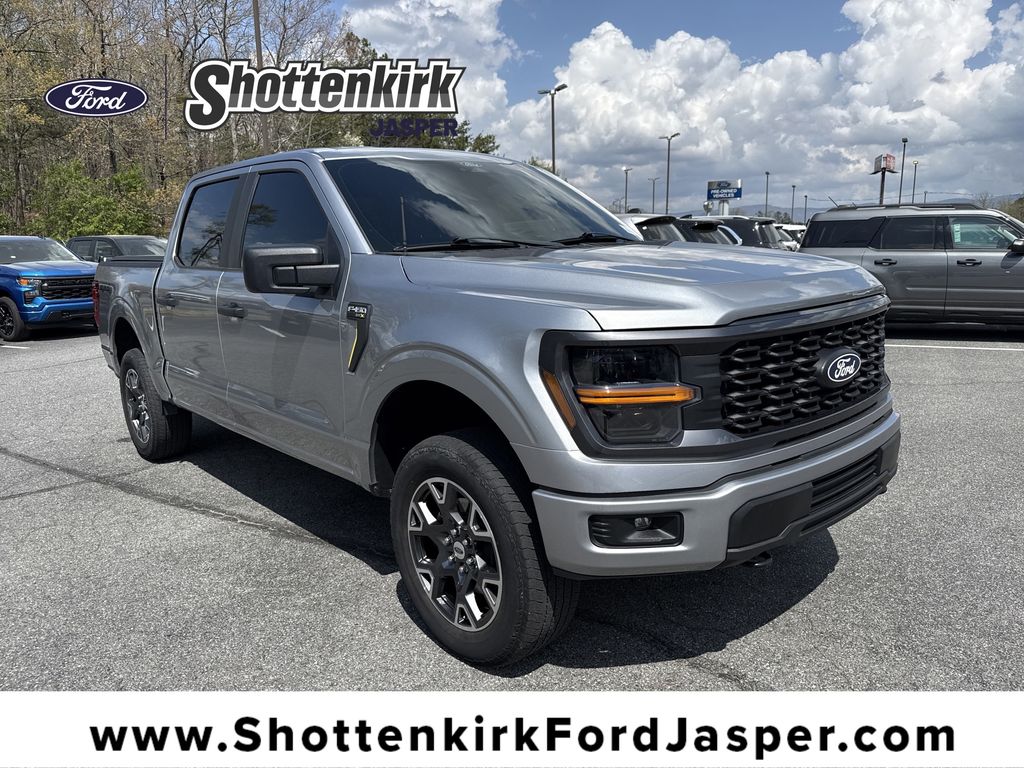 Silver Metallic 2024 Ford F-150 Pickup Truck Four-Wheel Drive Automatic