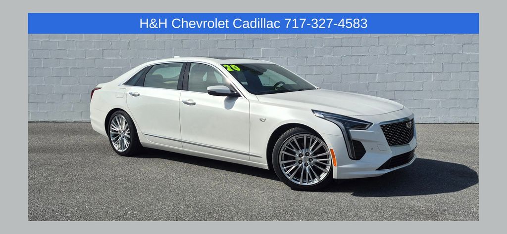 Crystal White Tricoat 2020 Cadillac CT6 Sedan All-Wheel Drive Automatic