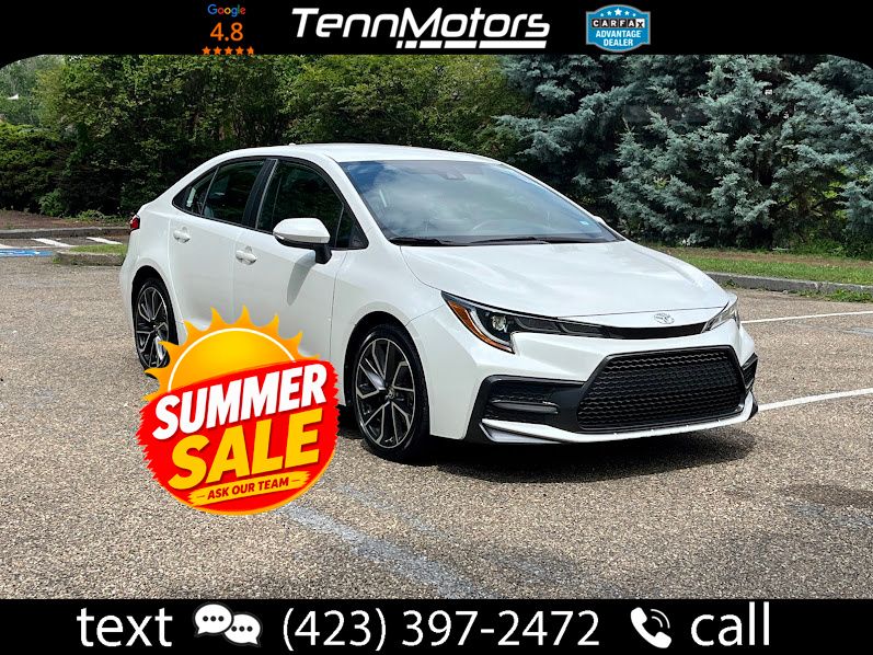 White (Blizzard Pearl) 2020 Toyota Corolla Sedan Front-Wheel Drive Continuously Variable Transmission