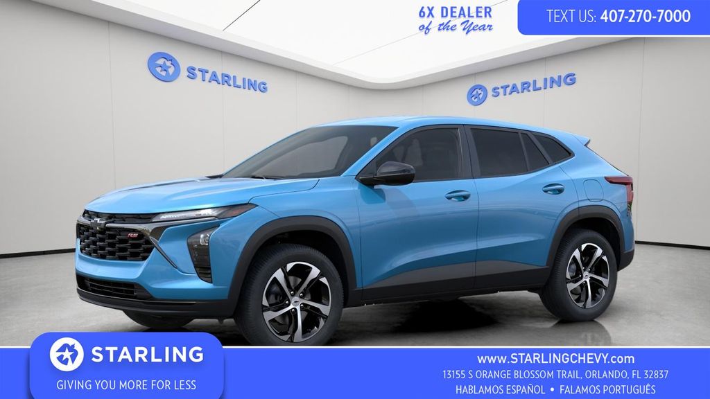 Marina Blue Metallic 2026 Chevrolet Trax RS with 1RS FWD SUV / Crossover Front-Wheel Drive 6-Speed Automatic