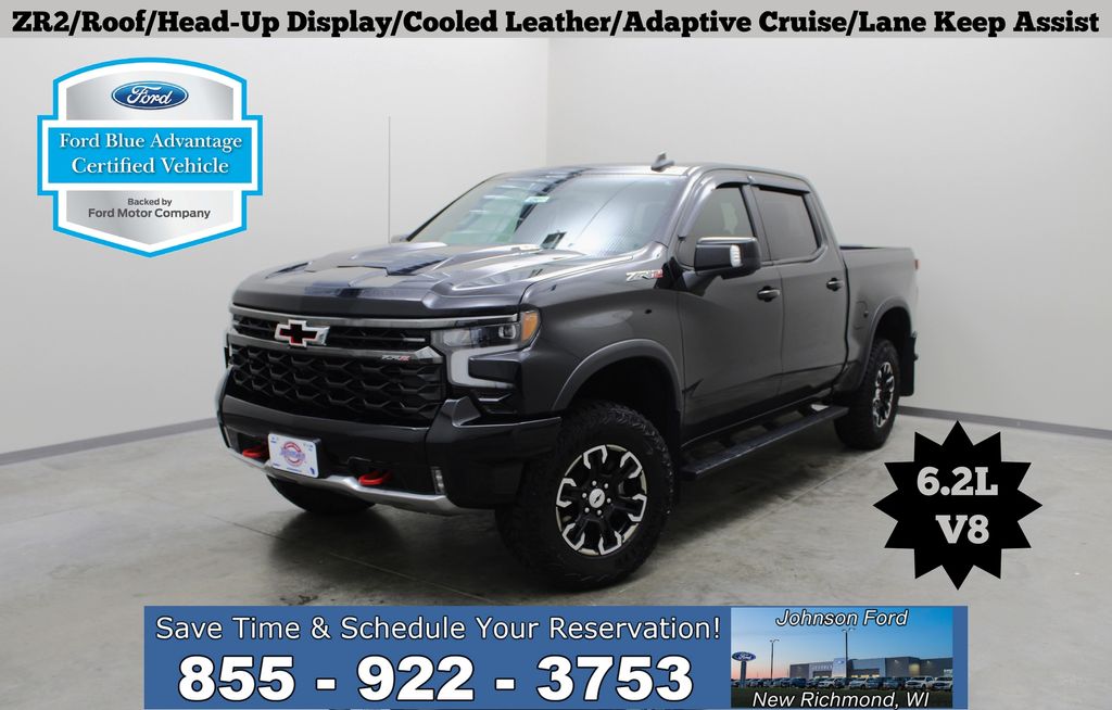 Black 2022 Chevrolet Silverado 1500 Pickup Truck Four-Wheel Drive Automatic