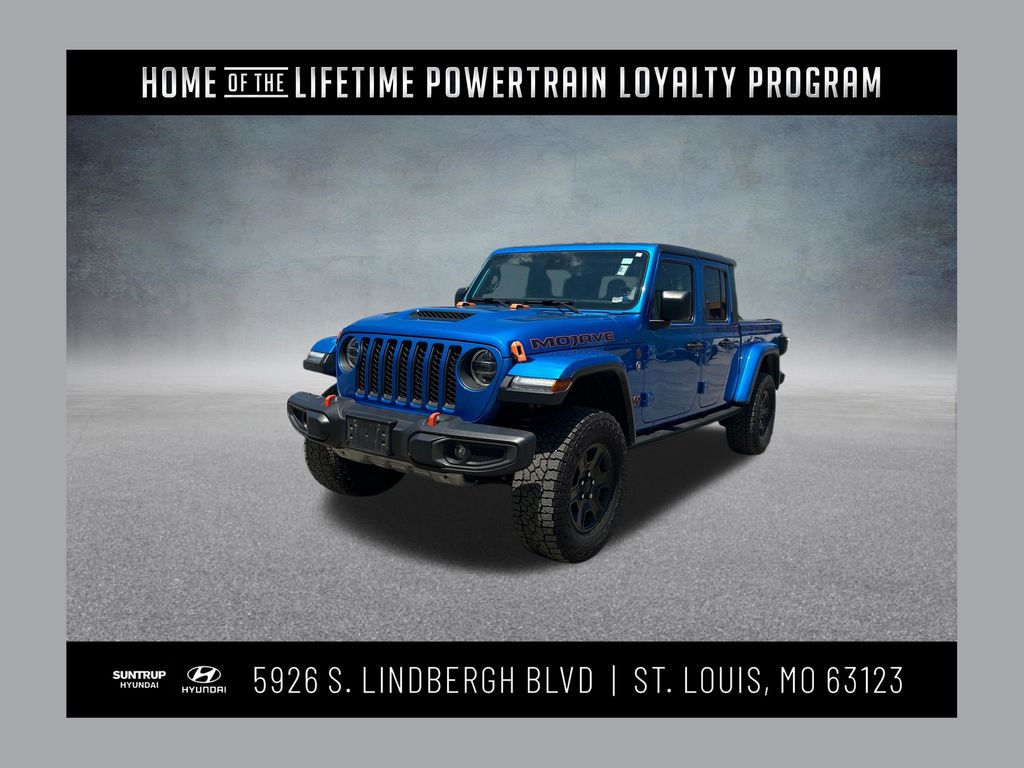 Hydro Blue Pearlcoat 2020 Jeep Gladiator Pickup Truck Four-Wheel Drive 8-Speed Automatic
