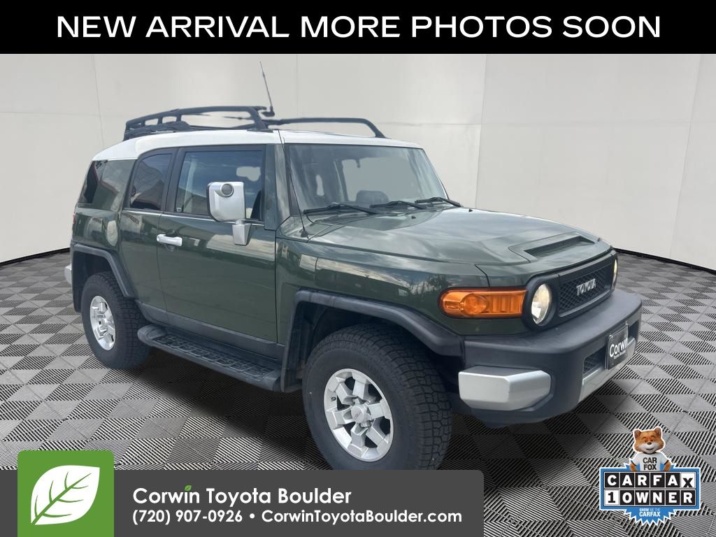 Army Green/White Roof 2011 Toyota FJ Cruiser SUV / Crossover Four-Wheel Drive 5-Speed Automatic