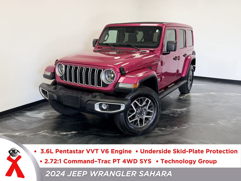 Limited Edition Tuscadero Pearlcoat 2024 Jeep Wrangler Sahara 4-Door 4WD SUV / Crossover Four-Wheel Drive 8-Speed Automatic