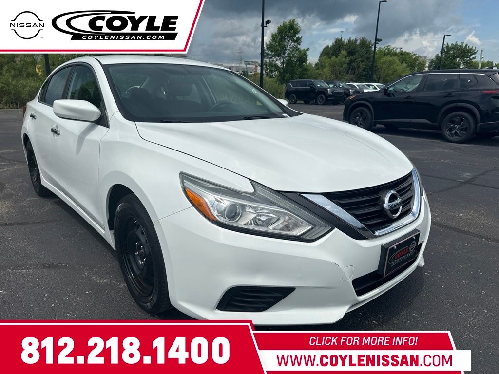 Glacier White 2016 Nissan Altima Sedan Front-Wheel Drive Continuously Variable Transmission