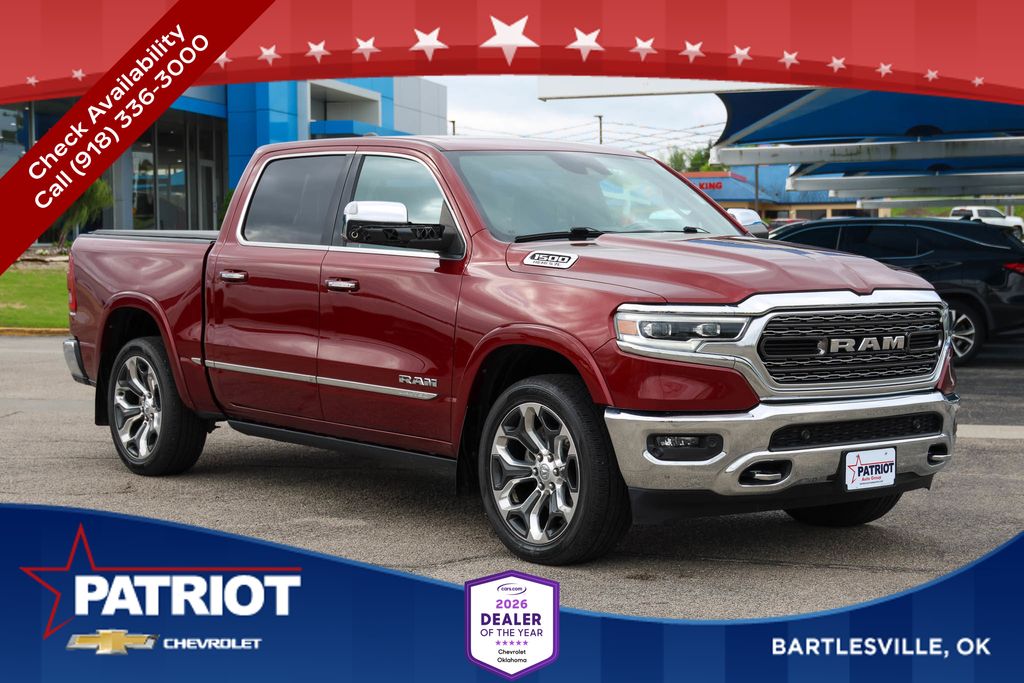 Delmonico Red Pearlcoat 2020 RAM 1500 Limited Crew Cab 4WD Pickup Truck Four-Wheel Drive 8-Speed Automatic