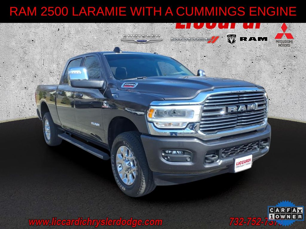 Gray (Granite Crystal Metallic Clearcoat) 2024 RAM 2500 Laramie Crew Cab 4WD Pickup Truck Four-Wheel Drive 6-Speed Automatic