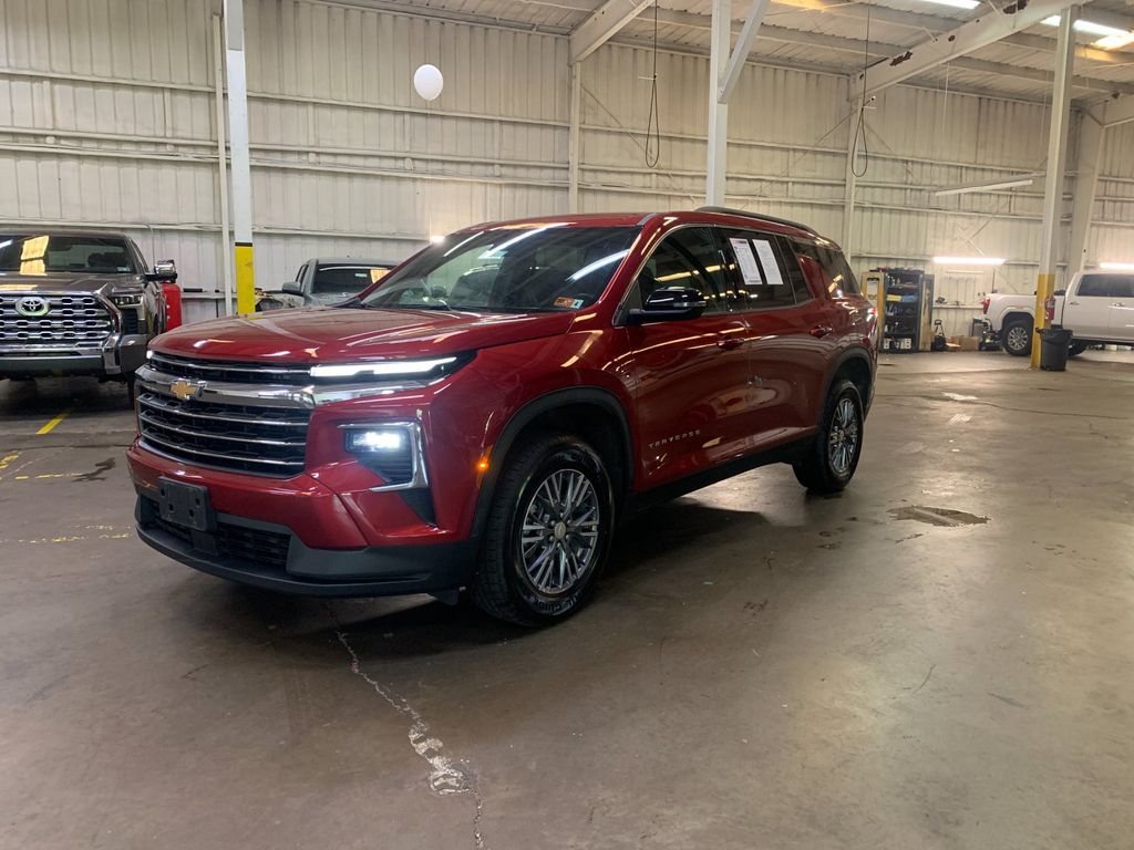 Radiant Red 2025 Chevrolet Traverse SUV / Crossover Four-Wheel Drive 8-Speed Automatic