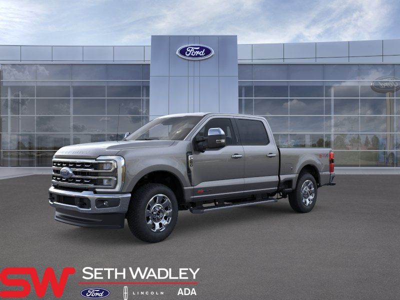 Gray Metallic 2026 Ford F-250 Super Duty Lariat Crew Cab 4WD Pickup Truck Four-Wheel Drive Automatic
