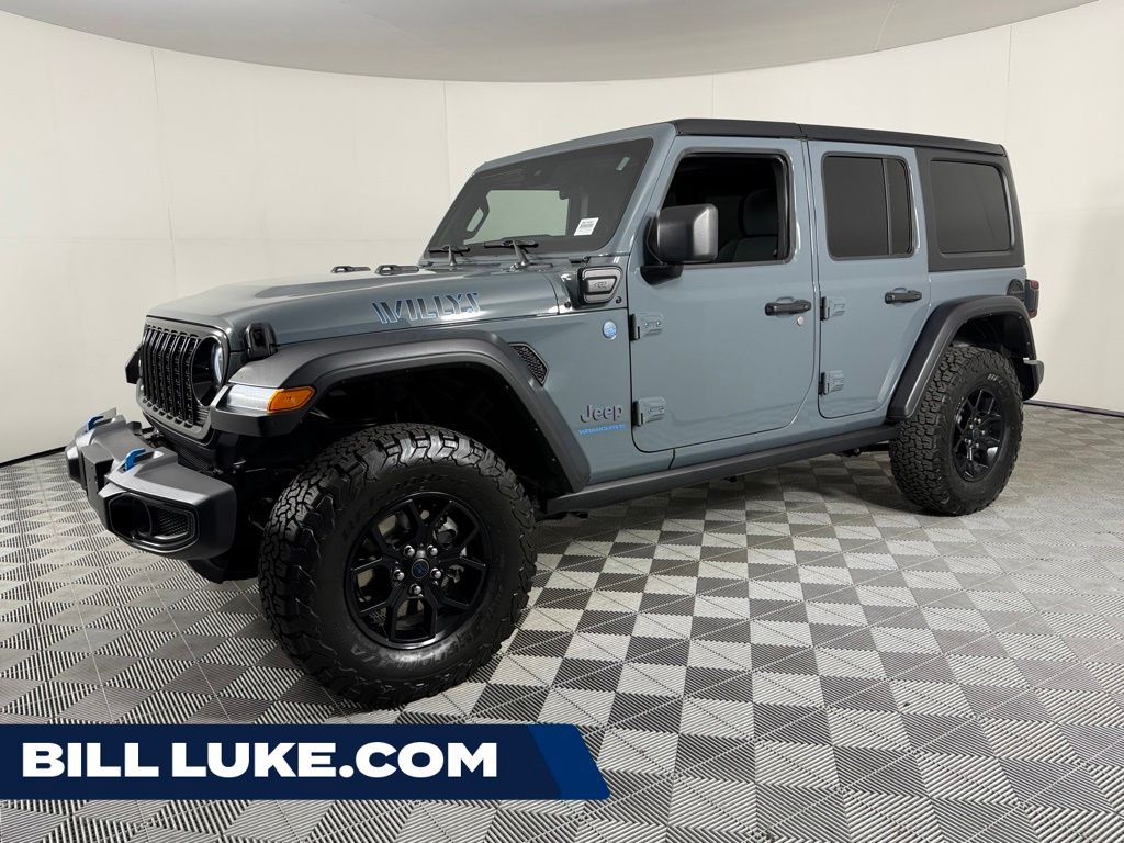 Anvil Clear Coat 2024 Jeep Wrangler 4xe Willys 4WD SUV / Crossover Four-Wheel Drive 8-Speed Automatic