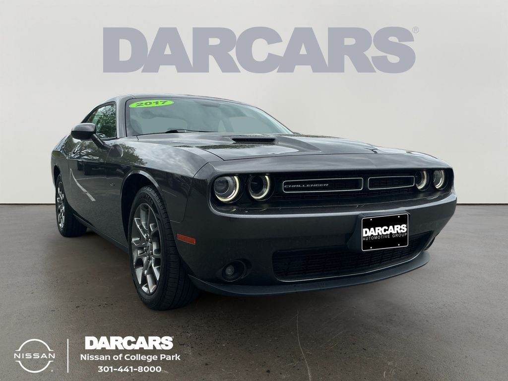 Gray (Granite Crystal Metallic Clearcoat) 2017 Dodge Challenger GT AWD Coupe All-Wheel Drive 8-Speed Automatic