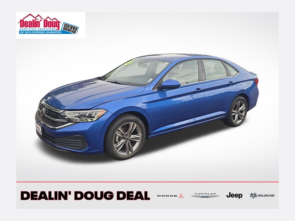 Blue Metallic 2022 Volkswagen Jetta Sedan Front-Wheel Drive 8-Speed Automatic