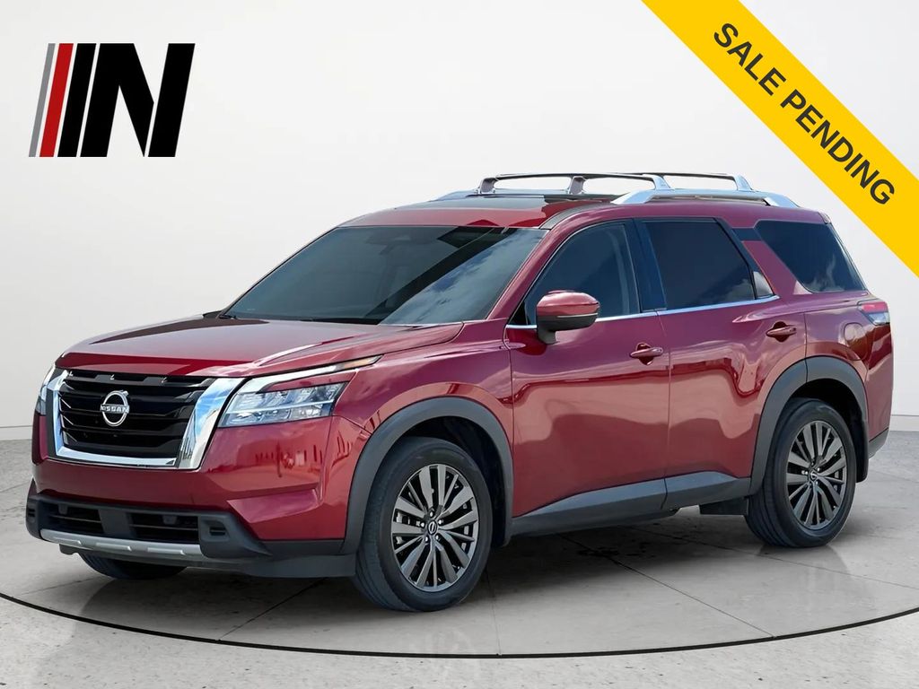 Red (Scarlet Ember Tintcoat) 2023 Nissan Pathfinder SUV / Crossover All-Wheel Drive 9-Speed Automatic