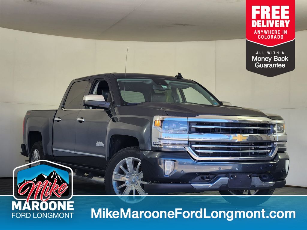 Gray (Graphite Metallic) 2017 Chevrolet Silverado 1500 Pickup Truck Four-Wheel Drive 8-Speed Automatic Overdrive