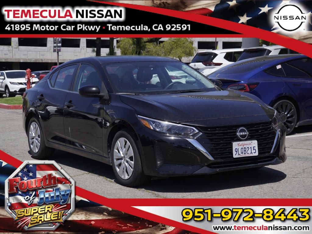 Super Black 2024 Nissan Sentra Sedan Front-Wheel Drive Continuously Variable Transmission