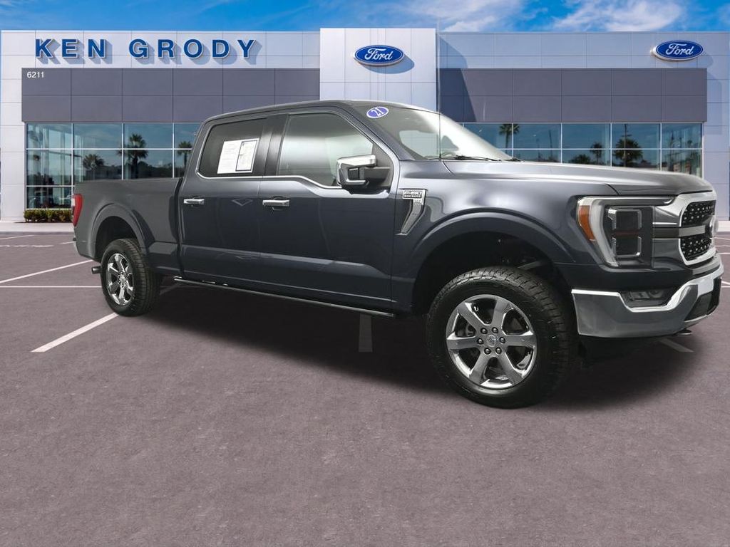 Smoked Quartz Metallic Tinted Clearcoat 2021 Ford F-150 King Ranch SuperCrew 4WD Pickup Truck Four-Wheel Drive Automatic