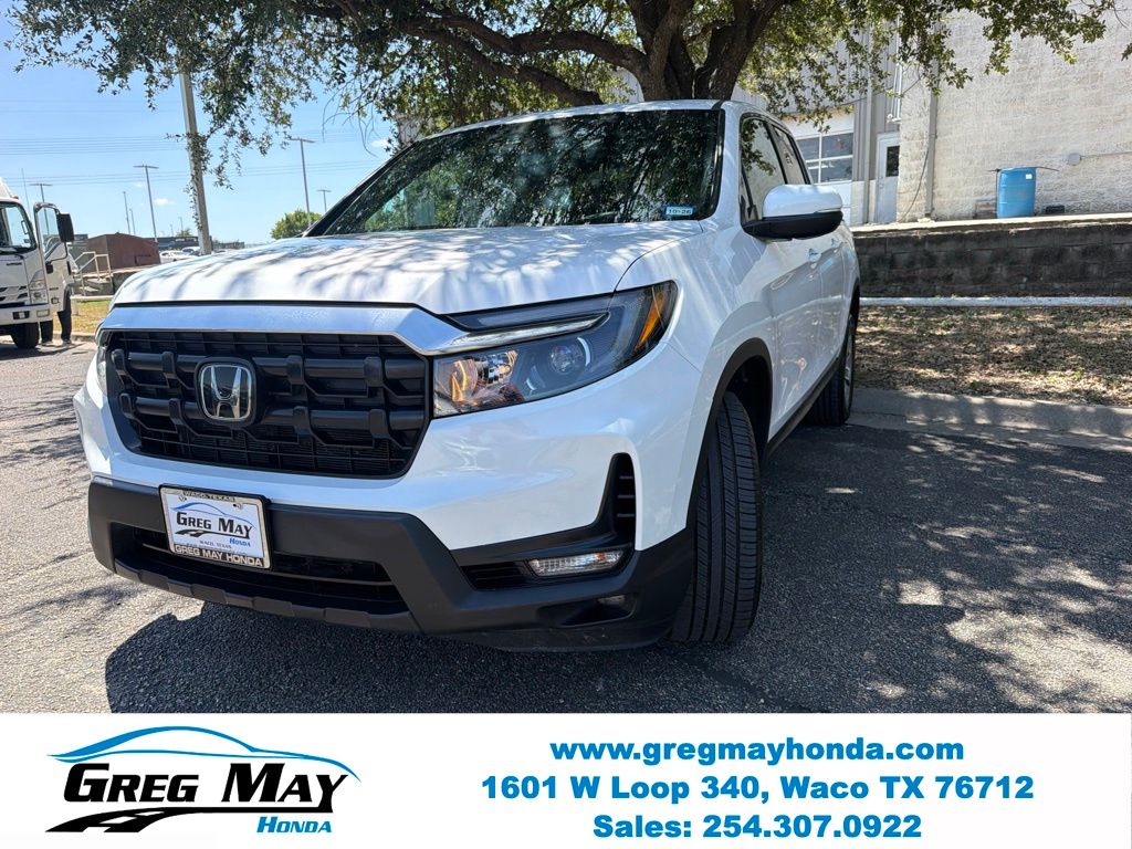 2025 Honda Ridgeline RTL White at Greg May Honda