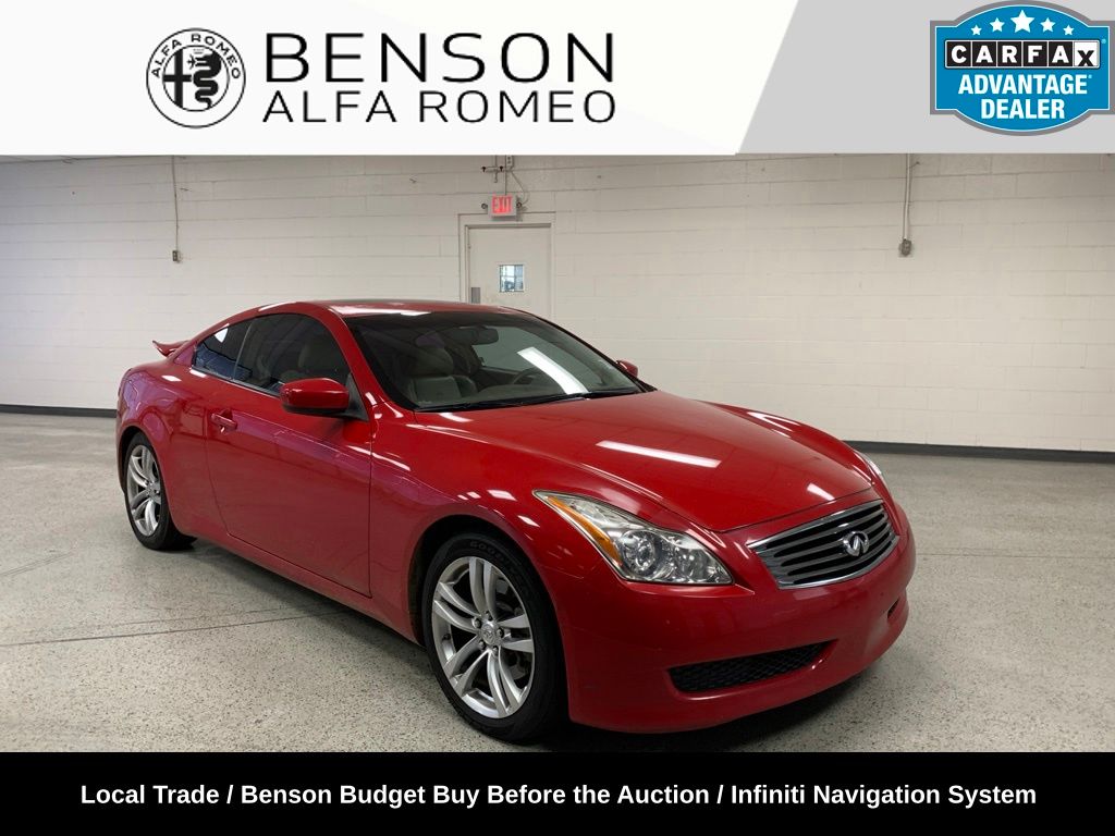 Vibrant Red 2008 INFINITI G37 Coupe Rear-Wheel Drive 5-Speed Automatic