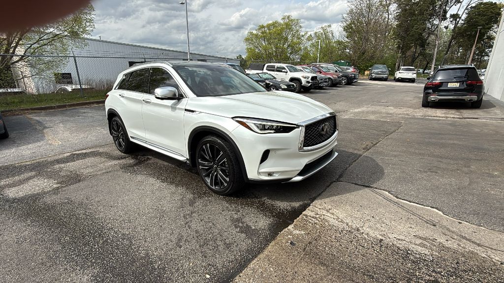 Radiant White 2023 INFINITI QX50 Sensory FWD SUV / Crossover Front-Wheel Drive Continuously Variable Transmission