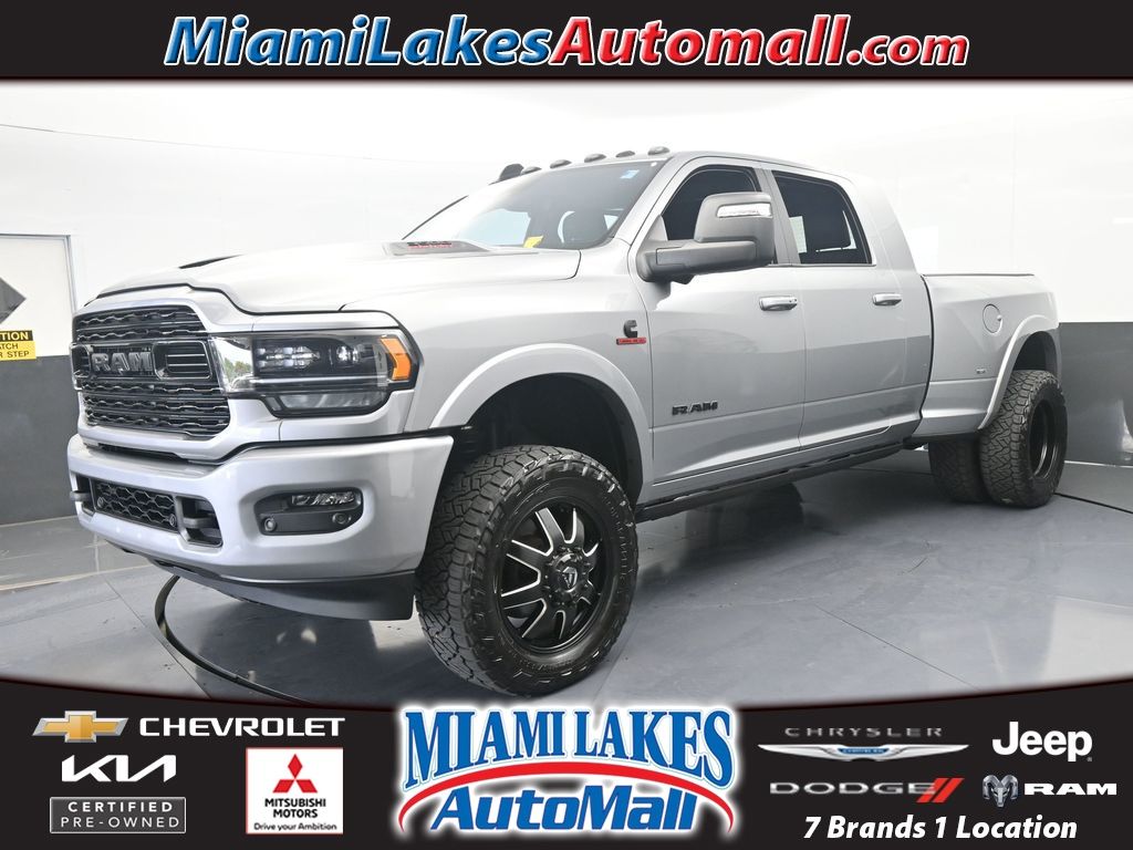 Billet Silver Metallic Clearcoat 2024 RAM 3500 Limited Mega Cab DRW 4WD Pickup Truck Four-Wheel Drive 6-Speed Automatic