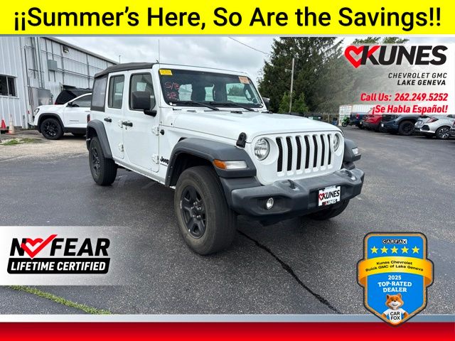 Bright White Clearcoat 2023 Jeep Wrangler SUV / Crossover Four-Wheel Drive 8-Speed Automatic
