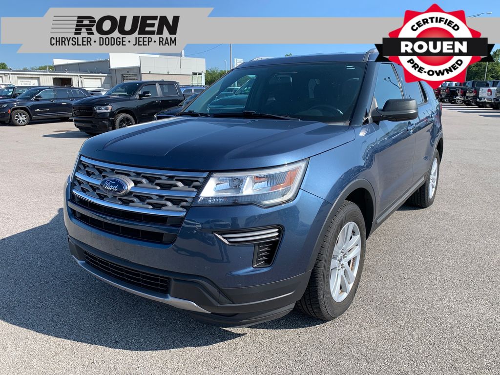 Blue Metallic 2018 Ford Explorer SUV / Crossover All-Wheel Drive 6-Speed Automatic