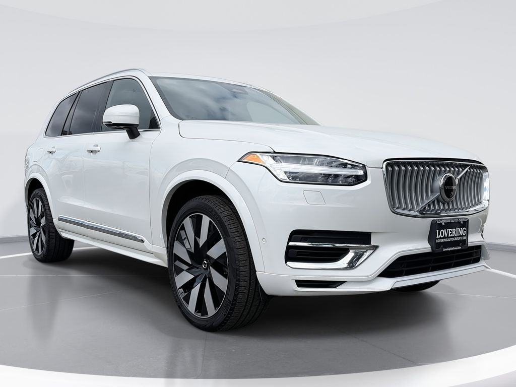 Crystal White 2024 Volvo XC90 Recharge T8 Recharge Ultimate Bright Theme 6-Passenger eAWD SUV / Crossover All-Wheel Drive Automatic