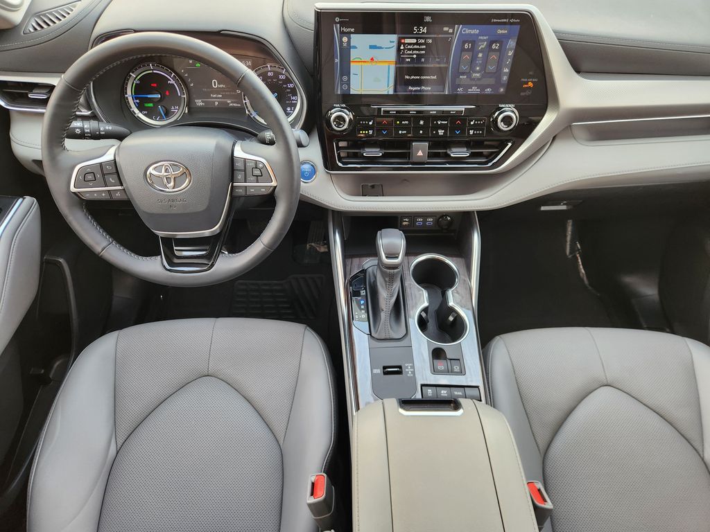 2022 Toyota Highlander Hybrid Platinum Gray at Toyota of Victoria