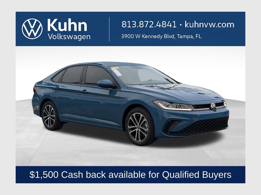 Monterey Blue Pearl 2026 Volkswagen Jetta Sedan Front-Wheel Drive 8-Speed Automatic
