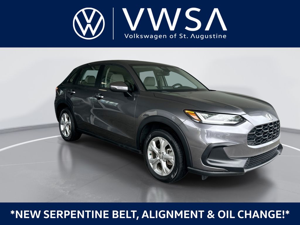 Gray (Modern Steel Metallic) 2023 Honda HR-V LX FWD SUV / Crossover Front-Wheel Drive Continuously Variable Transmission