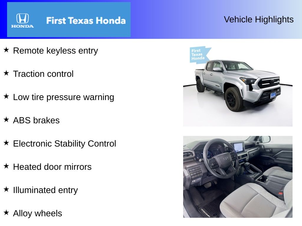Used Car 2024 Toyota Tacoma  Sr5 For Sale Under $40,000 In Austin, Texas