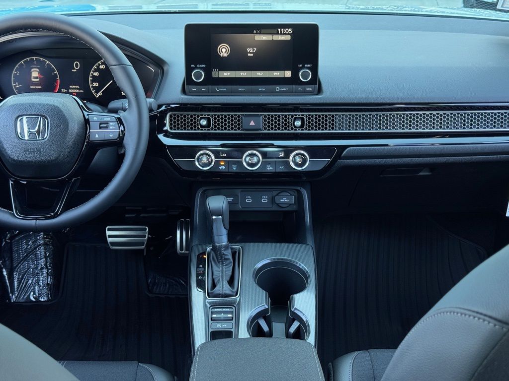 2026 Honda Civic Sport White at Classic Honda Galveston