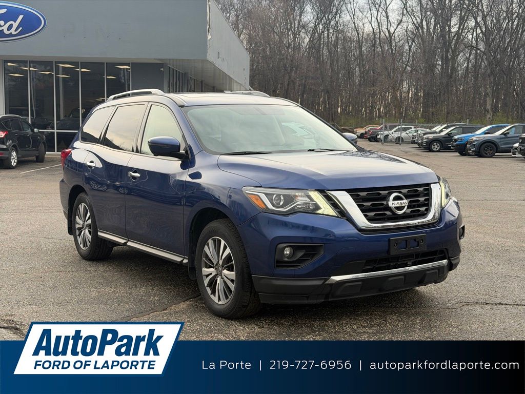 Caspian Blue Metallic 2019 Nissan Pathfinder SL 4WD SUV / Crossover Four-Wheel Drive Continuously Variable Transmission