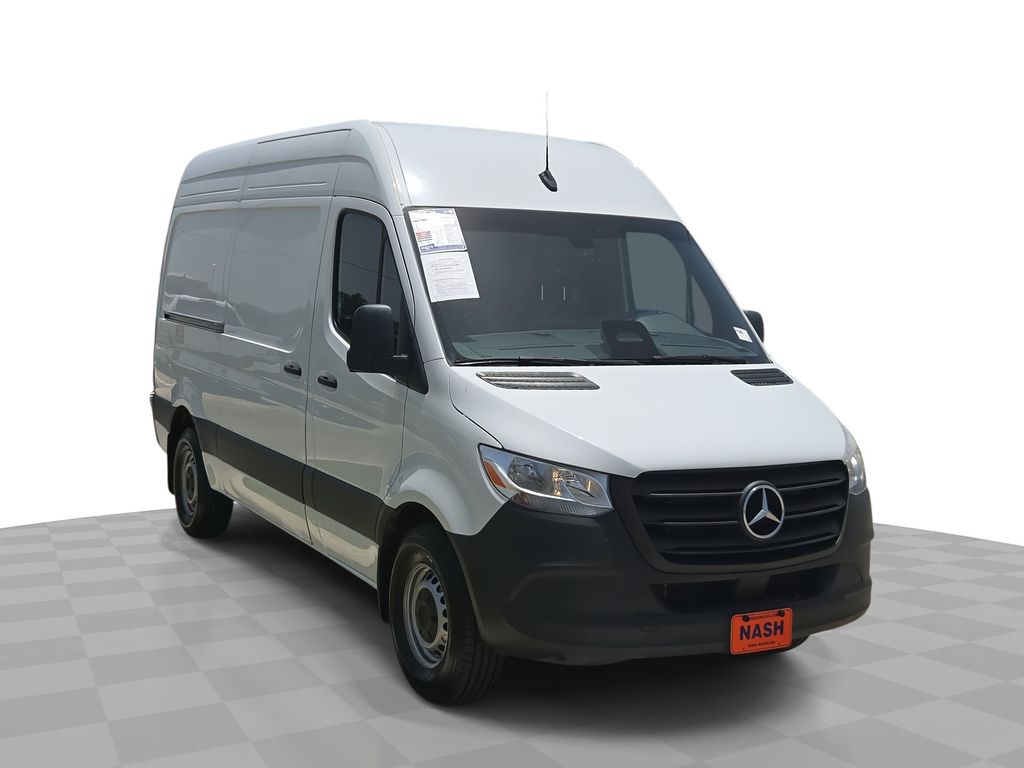 Arctic White 2025 Mercedes-Benz Sprinter Cargo Van Rear-Wheel Drive 9-Speed Automatic