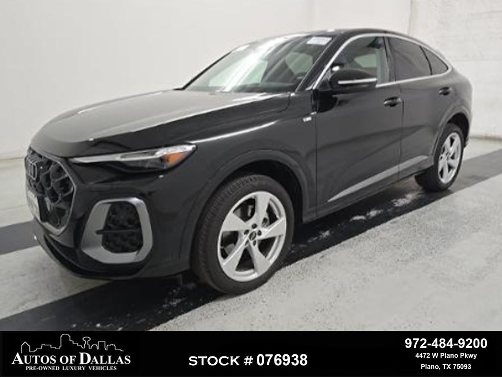 Black Metallic 2025 Audi Q5 Sportback Sedan All-Wheel Drive 7-Speed Automatic